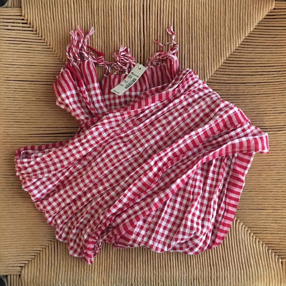 Madewell Gingham Scarf NWT